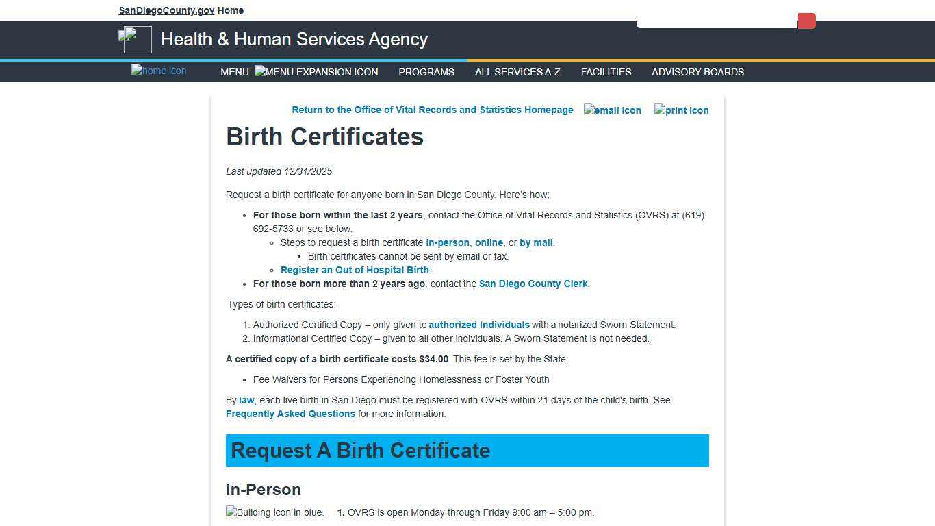 Birth Certificates