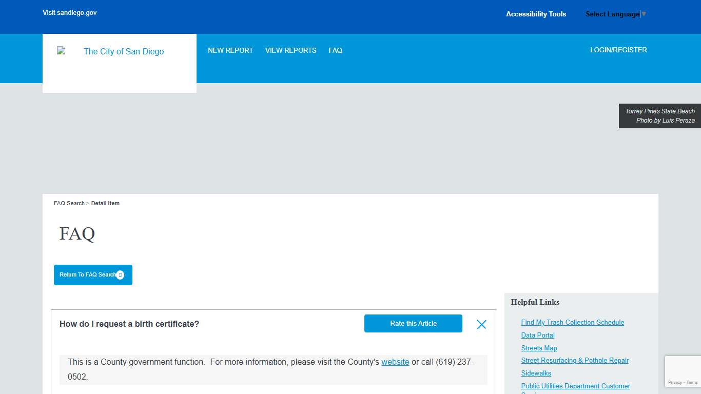 FAQ - How do I request a birth certificate?